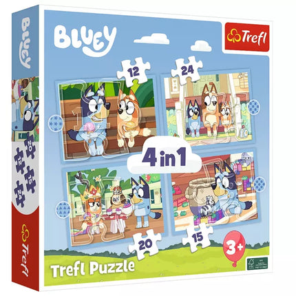 Dėlionė 4in1 Bluey and Her World Trefl 34637