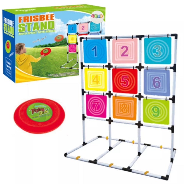 Įgūdžių žaidimas – skraidančio disko mėtymas į taikinį namų sode