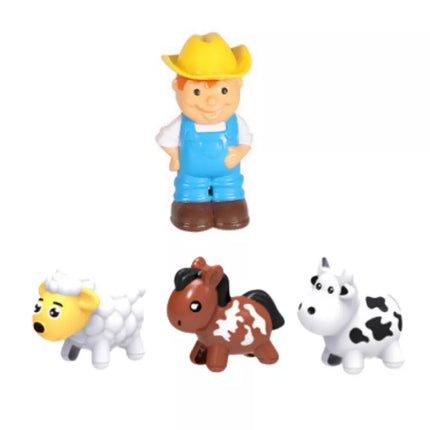 Ūkinis traktorius mažyliams Traktorius Gyvūnai Ūkininkas Šviesos Garsai