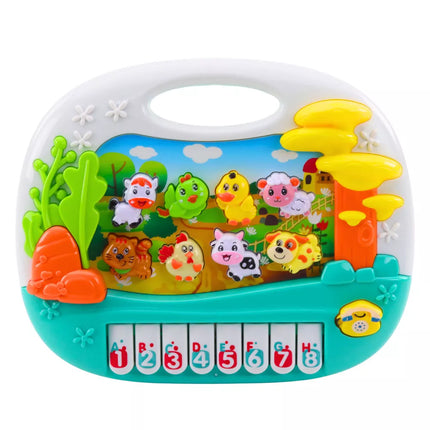 Edukacinis interaktyvus pianinas mažyliams su gyvūnų garsais