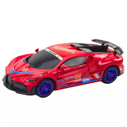 Sportinio automobilio kliūčių jutiklis LED kamuolys 360° Sukimosi žibintai Garsas Raudonas