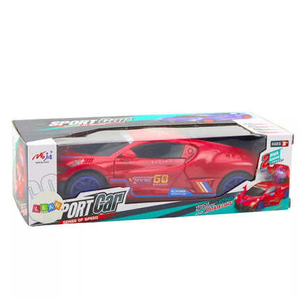 Sportinio automobilio kliūčių jutiklis LED kamuolys 360° Sukimosi žibintai Garsas Raudonas