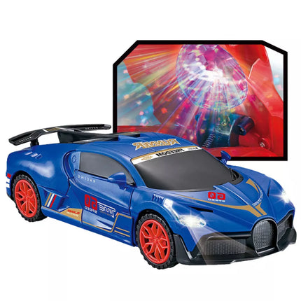 Sportinio automobilio kliūčių jutiklis LED kamuolys 360° pasukimo lemputės garsas mėlynas