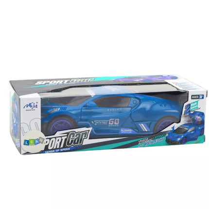 Sportinio automobilio kliūčių jutiklis LED kamuolys 360° pasukimo lemputės garsas mėlynas