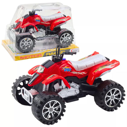 Raudoni ratlankiai "Quad Terrain Drive" su protektoriais