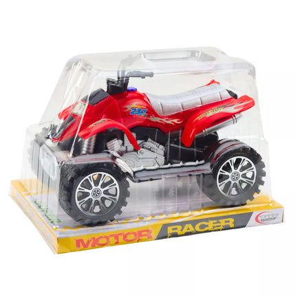 Raudoni ratlankiai "Quad Terrain Drive" su protektoriais