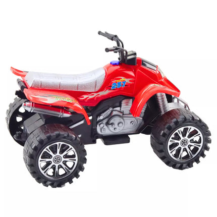 Raudoni ratlankiai "Quad Terrain Drive" su protektoriais
