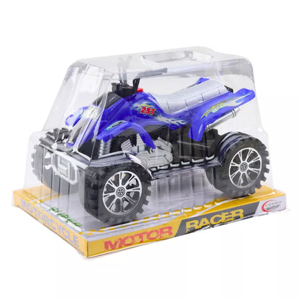 Mėlynos spalvos ratų protektoriai, skirti važiuoti keturračiais