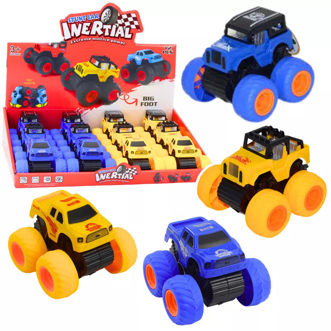 Laipiojantis visureigis su pavara geltonai mėlynas