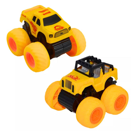 Laipiojantis visureigis su pavara geltonai mėlynas