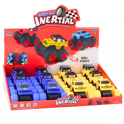 Laipiojantis visureigis su pavara geltonai mėlynas