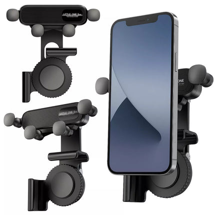 Automobilinio telefono laikiklis, montuojamas ant centrinio skydelio ekrano