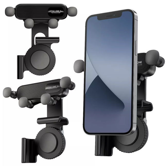 Automobilinio telefono laikiklis, montuojamas ant centrinio skydelio ekrano