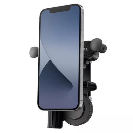 Automobilinio telefono laikiklis, montuojamas ant centrinio skydelio ekrano