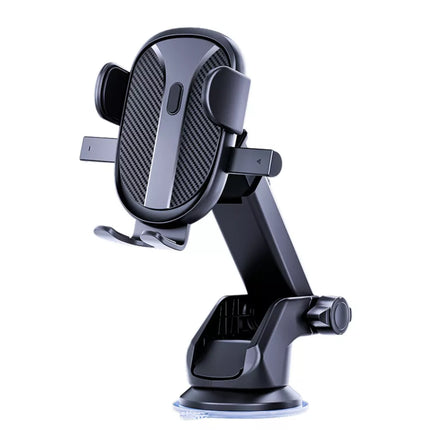 Tvirtas automobilio laikiklis ant lango, prietaisų skydelio, grotelių juodas