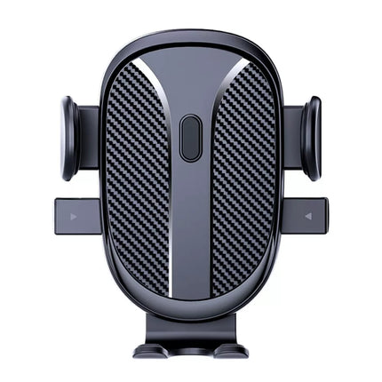 Tvirtas automobilio laikiklis ant lango, prietaisų skydelio, grotelių juodas