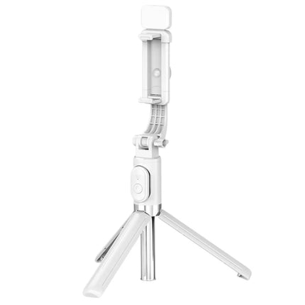 Asmenukių lazdelės trikojis su telefono laikikliu ir „Bluetooth“ nuotolinio valdymo pulteliu ZS8 baltos spalvos