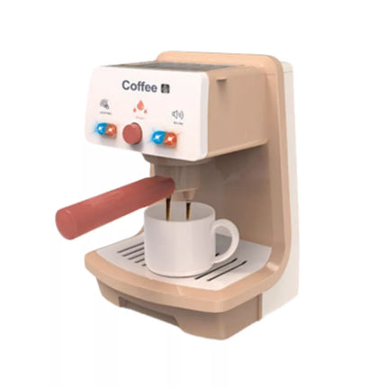 Žaislinis kavos aparatas puodelis portafiltras šviesos garsai