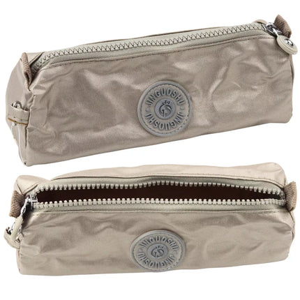 Mokyklos penalas-organaizeris, vieno skyriaus, sidabrinės spalvos, 21,5 cm