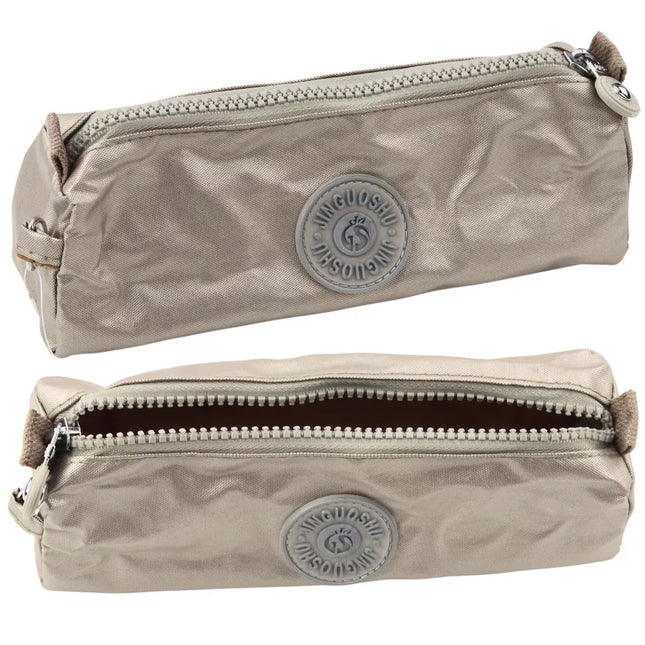 Mokyklos penalas-organaizeris, vieno skyriaus, sidabrinės spalvos, 21,5 cm