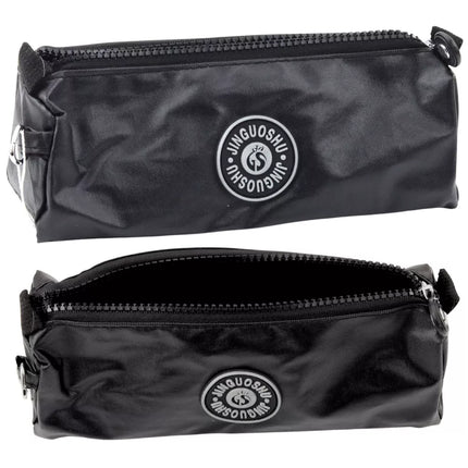 Mokyklos penalas-organaizeris, vieno skyriaus, juodas, 21,5 cm