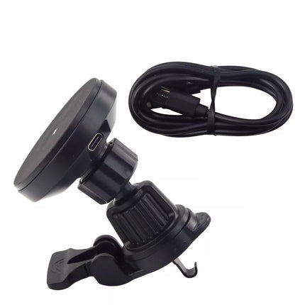 Magnetinis automobilinis laikiklis su 15W induktyviniu įkrovikliu