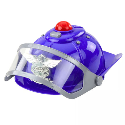 Policijos rinkinys vaikams: šalmas, pistoletas, antrankiai, aksesuarai, 9 vnt.