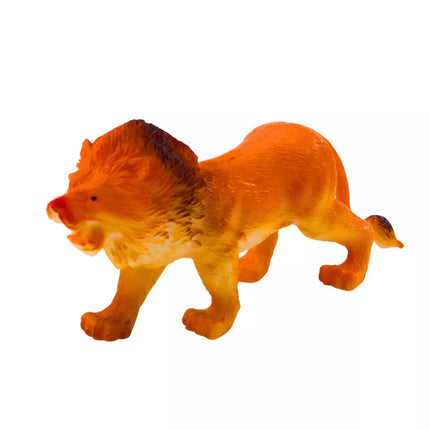 Laukinių gyvūnų safario figūrėlių rinkinys: Panda, Žirafa, Liūtas, Hipopotamas (4 vnt.)