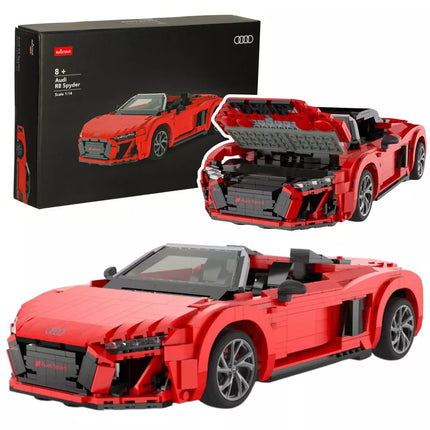AutoRC konstruktorius – 1:14 Audi R8 Spyder, 1440 detalių, Rastar 93800