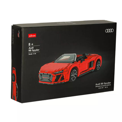 AutoRC konstruktorius – 1:14 Audi R8 Spyder, 1440 detalių, Rastar 93800