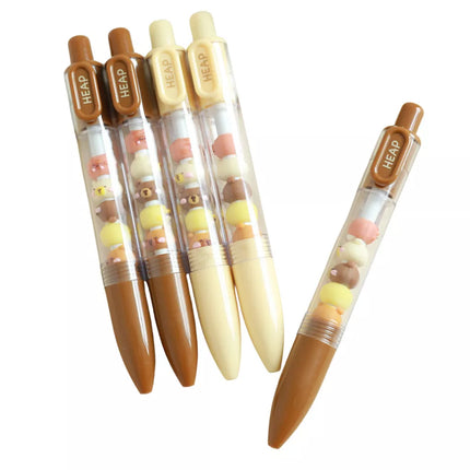 Kapibaro figūrėlės tušinukas rudas, smėlio, juodas rašalas