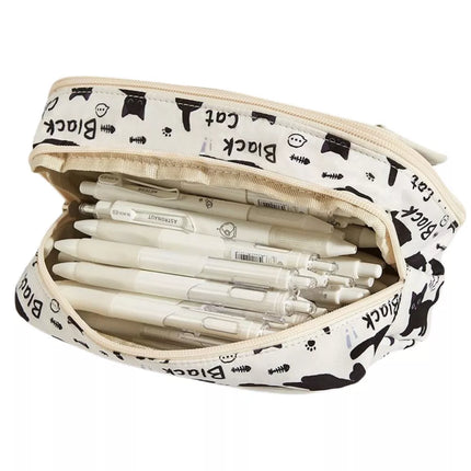 Pieštukinė mokyklinis rinkinys Black Cats White 21cm