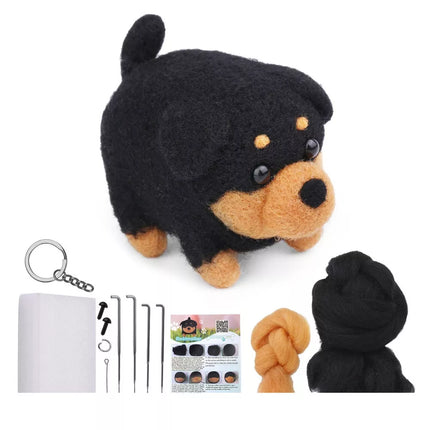 Vėlimo rinkinys pasidaryk pats - Šukuotinės vilnos šunims ir katėms mišinys