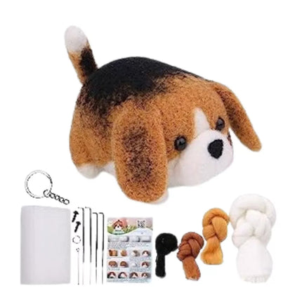 Vėlimo rinkinys pasidaryk pats - Šukuotinės vilnos šunims ir katėms mišinys