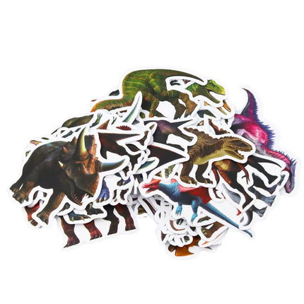 Lipdukų rinkinys vaikams su dinozaurais 4-7cm 50vnt