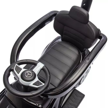 Triratukas su stūmiku Mercedes 3in1 juodas