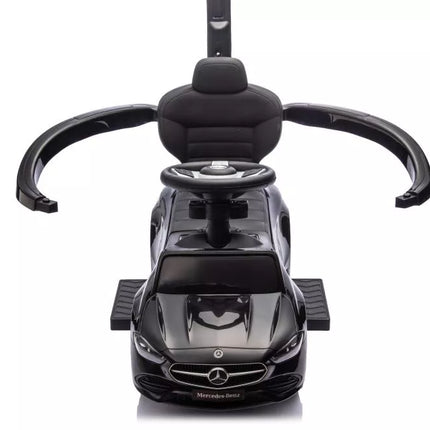 Triratukas su stūmiku Mercedes 3in1 juodas