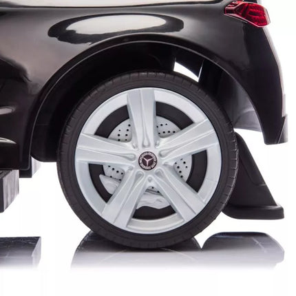 Triratukas su stūmiku Mercedes 3in1 juodas