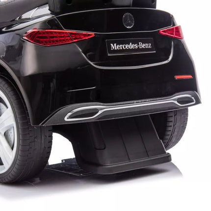 Triratukas su stūmiku Mercedes 3in1 juodas