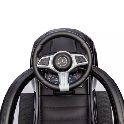 Triratukas su stūmiku Mercedes 3in1 juodas