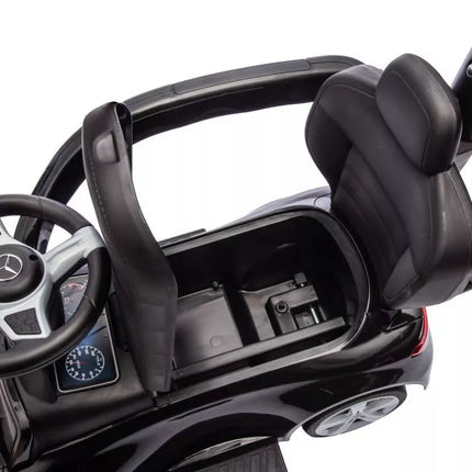 Triratukas su stūmiku Mercedes 3in1 juodas