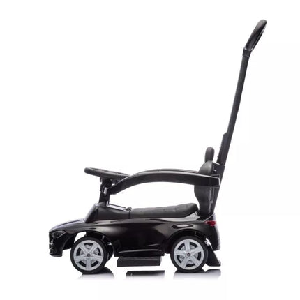 Triratukas su stūmiku Mercedes 3in1 juodas