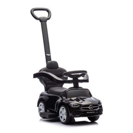 Triratukas su stūmiku Mercedes 3in1 juodas