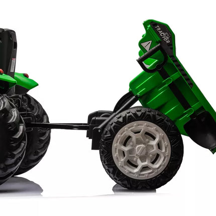 HC-306 žalias traktorius su priekaba, maitinamas baterijomis, 24 V