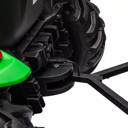 HC-306 žalias traktorius su priekaba, maitinamas baterijomis, 24 V