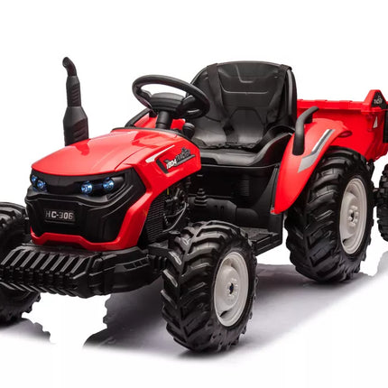 HC-306 Raudonas akumuliatorinis traktorius su 24 V priekaba