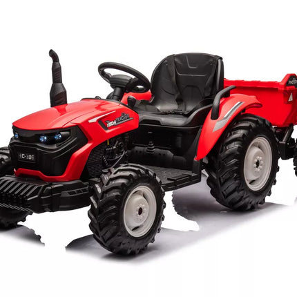 HC-306 Raudonas akumuliatorinis traktorius su 24 V priekaba