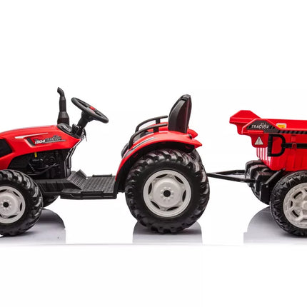 HC-306 Raudonas akumuliatorinis traktorius su 24 V priekaba