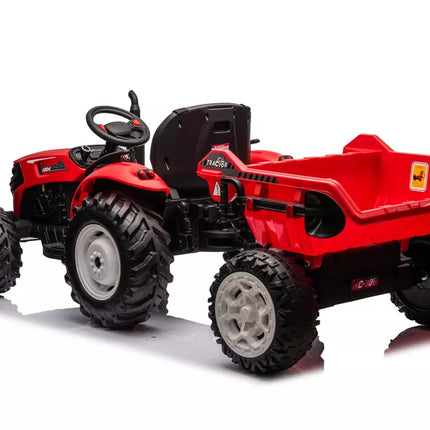 HC-306 Raudonas akumuliatorinis traktorius su 24 V priekaba