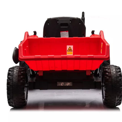 HC-306 Raudonas akumuliatorinis traktorius su 24 V priekaba